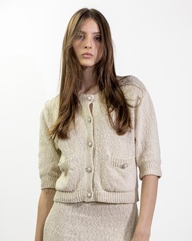 Giacchina Taschine Gioiello in Cotone e Lino