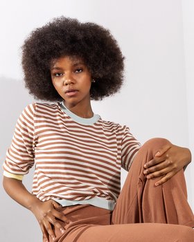 Top in Maglia Soleil in Cotone Bio Donna