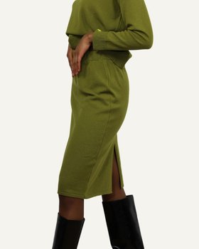 Gonna Longuette Donna Pura Lana Merino Ultrafine