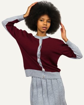 Coreana Front Back Donna in Pura Lana Merino Ultrafine