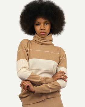 Dolcevita Rigato Donna in Pura Lana Merino Ultrafine