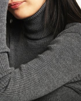 Maglia Dolcevita in Lana e Seta