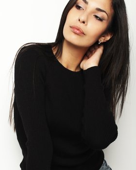 Maglia Girocollo in Lana e Seta