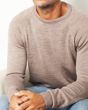 Maglia Girocollo in Lana e Seta