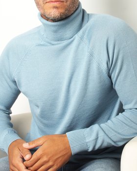 Maglia Dolcevita in Lana e Seta