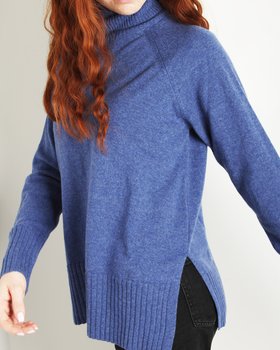 Maglia Dolcevita In Puro Cashmere