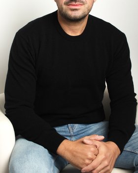 Maglia Girocollo In Puro Cashmere