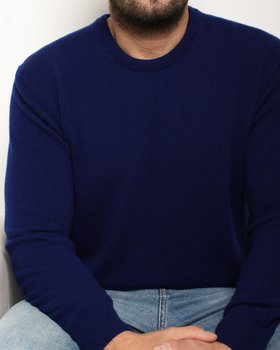 Maglia Girocollo In Puro Cashmere