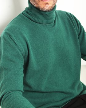 Maglia Dolcevita In Puro Cashmere