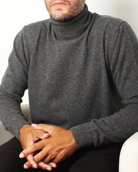 Maglia Dolcevita In Puro Cashmere