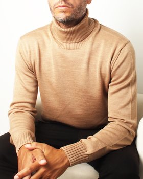 Maglia Dolcevita in Pura Lana