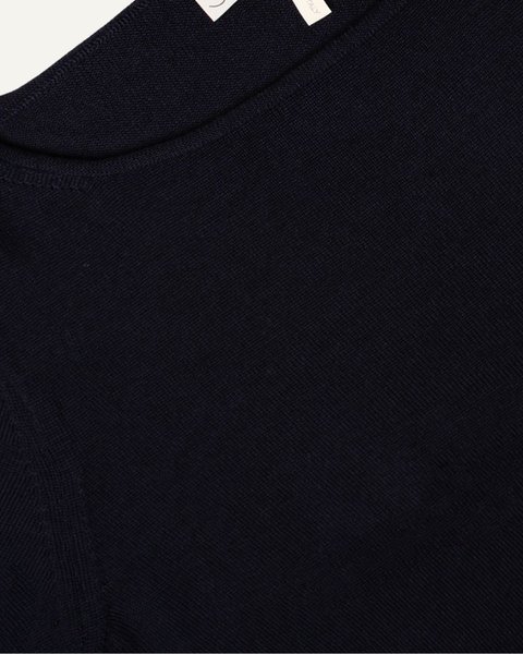 Maglia scollo a barchetta donna in pura lana merino - luna