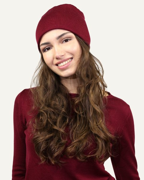 Berretto donna in pura lana merino - tessa