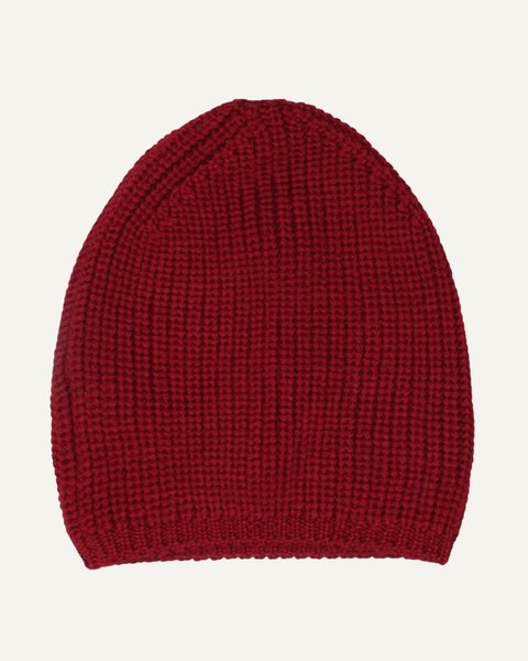 Berretto coste donna in pura lana merino