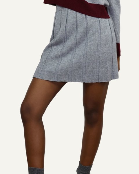 Gonna in maglia donna in pura lana merino ultrafine