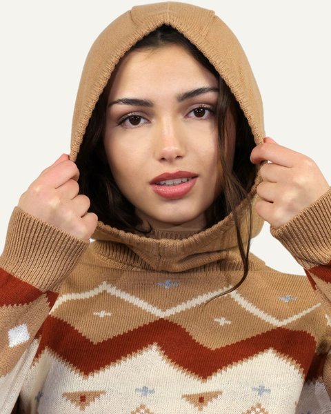 Passamontagna donna in pura lana merino ultrafine