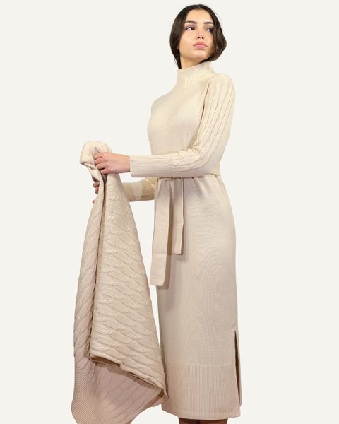 Abito home donna in pura lana merino ultrafine