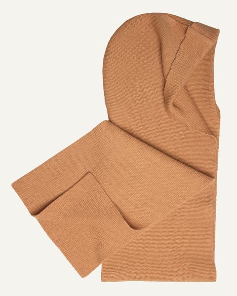 Sciarpa cappuccio donna in pura lana merino ultrafine