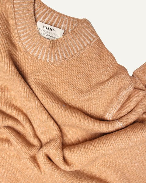 Maglia vanisé uomo in pura lana merino ultrafine