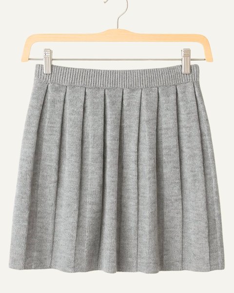 Gonna in maglia donna in pura lana merino ultrafine