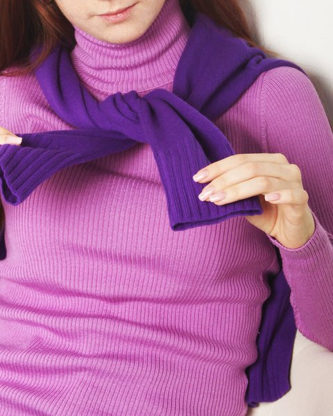 Maglia dolcevita in lana e seta