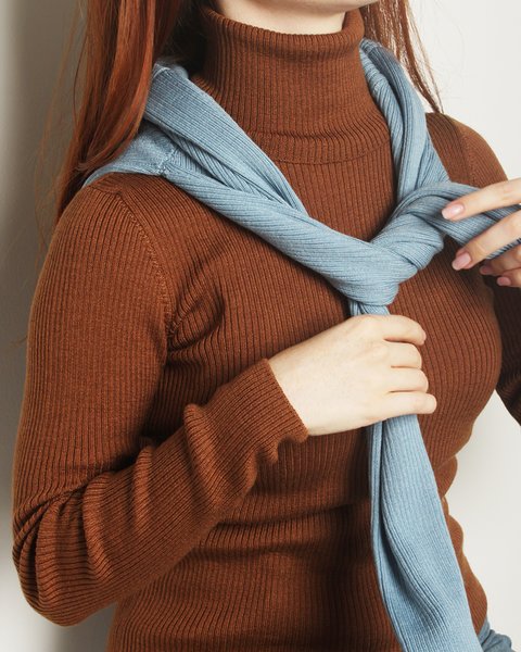 Maglia dolcevita in lana e seta