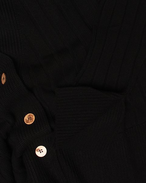 Cardigan costa over donna in pura lana merino ultrafine