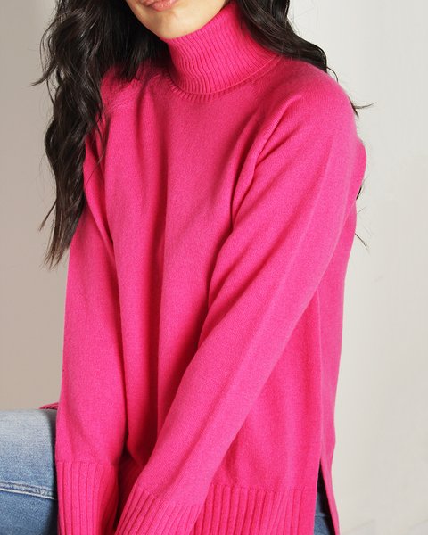Maglia dolcevita in puro cashmere