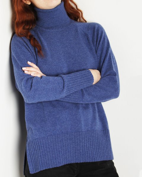 Maglia dolcevita in puro cashmere