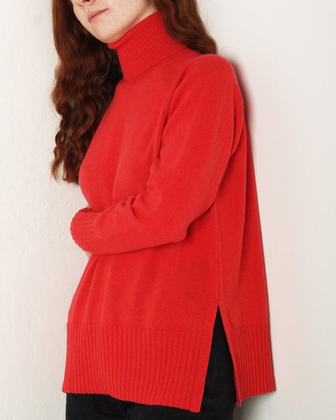 Maglia dolcevita in puro cashmere