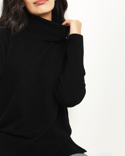 Maglia dolcevita in puro cashmere