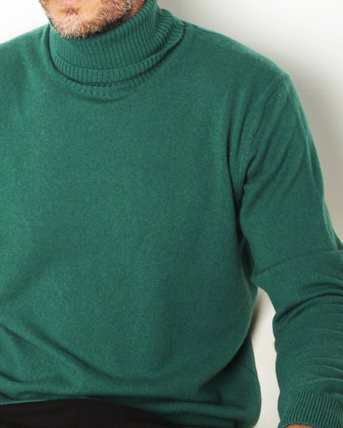 Maglia dolcevita in puro cashmere