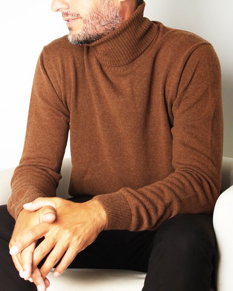 Maglia dolcevita in puro cashmere