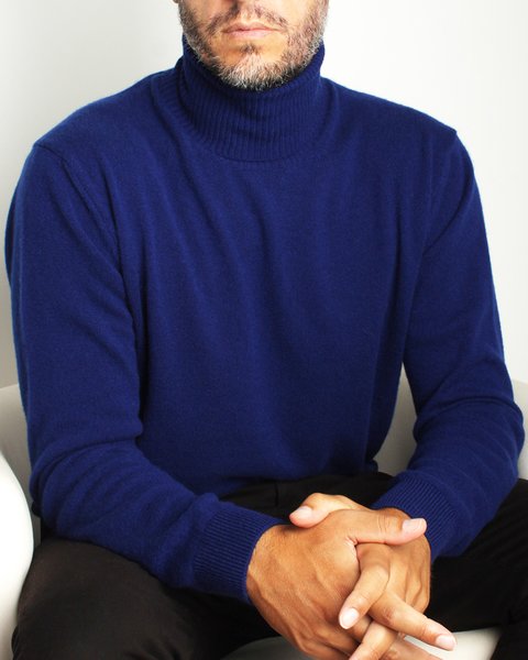 Maglia dolcevita in puro cashmere