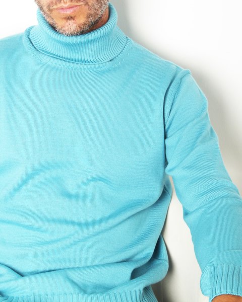 Maglia dolcevita in pura lana