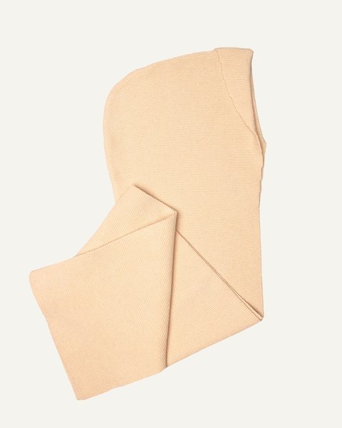 Sciarpa cappuccio donna in pura lana merino ultrafine