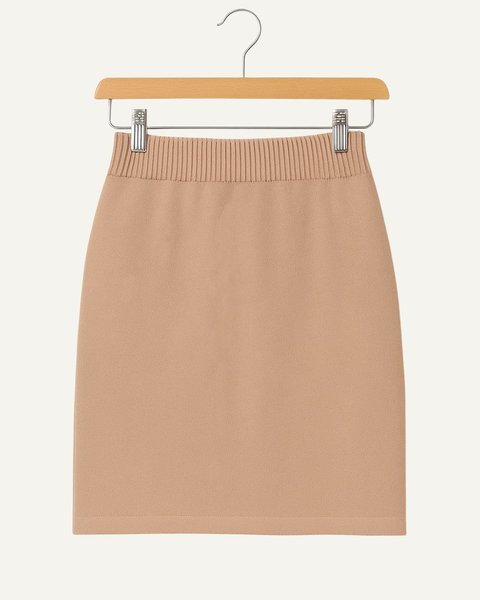 Gonna corta pura lana donna