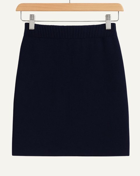 Gonna corta pura lana donna