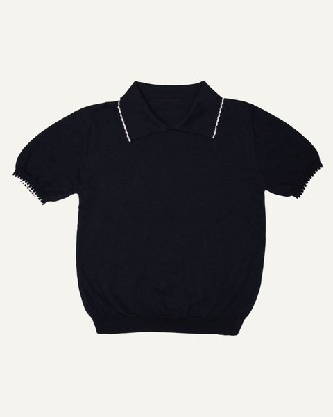 Maglia polo donna in puro cotone pima