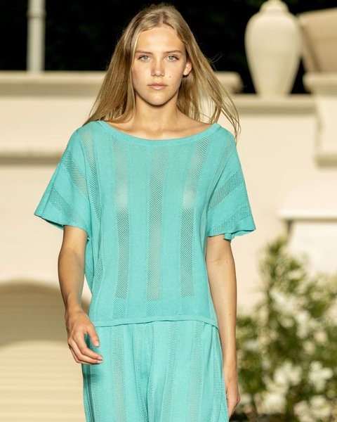 Maglia over donna in viscosa ecosostenibile