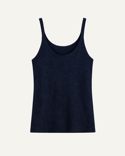 Canotta donna in puro cotone e puro lino
