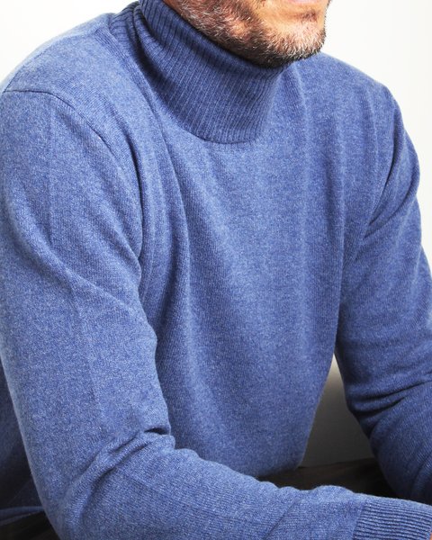 Maglia dolcevita in puro cashmere