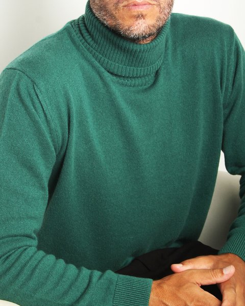 Maglia dolcevita in puro cashmere