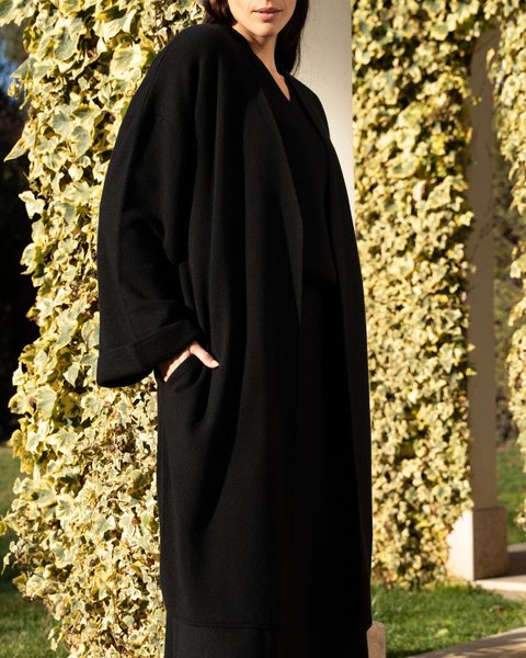 Cappotto in maglia donna in pura lana merinos ultrafine