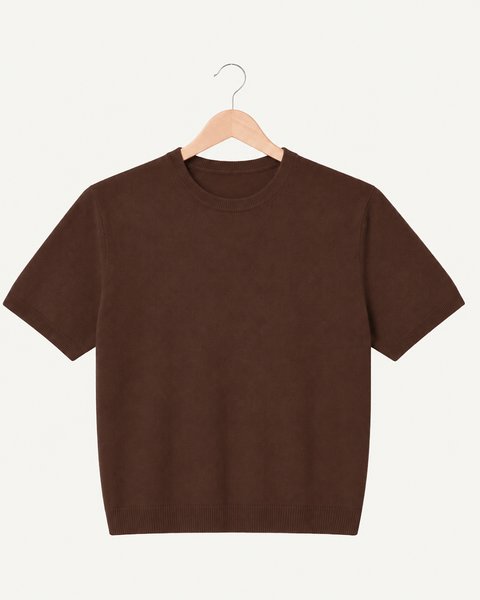 Maglia manica corta donna in pura lana merinos ultrafine