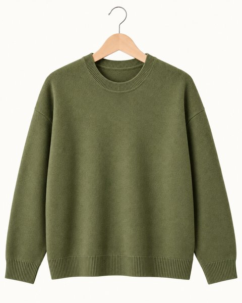 Maglia girocollo donna in pura lana merinos ultrafine