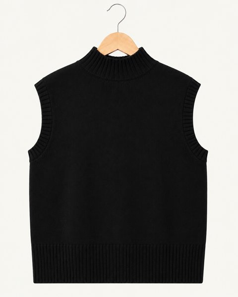 Gilet lupetto donna in pura lana merinos ultrafine